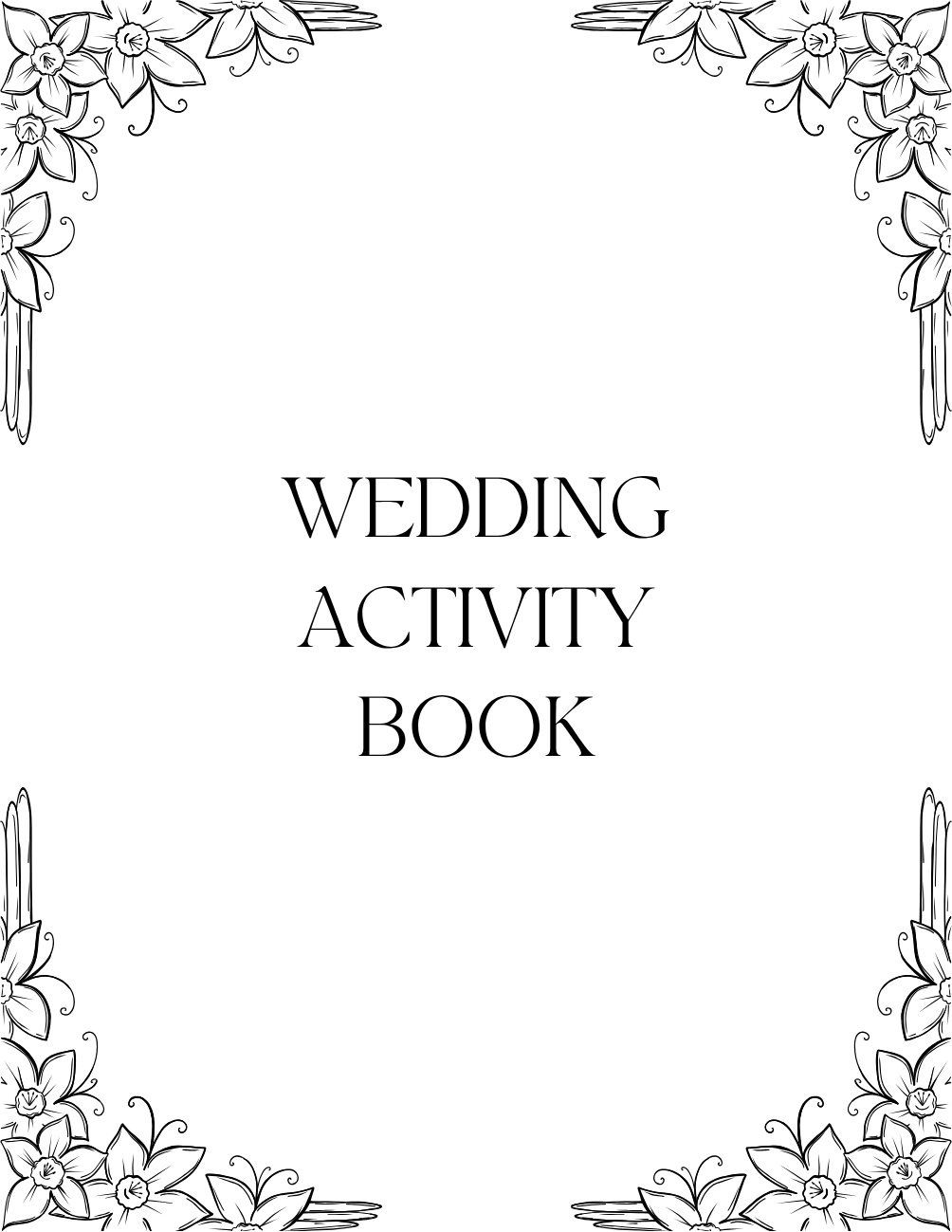 Wedding Activity Book