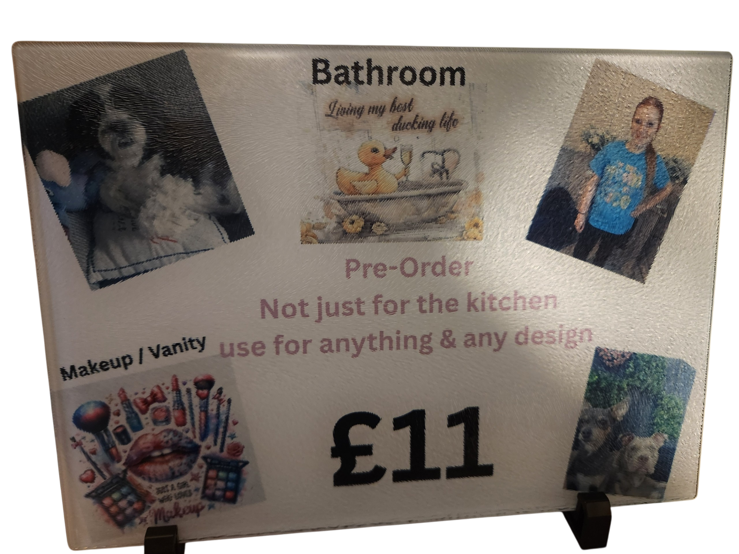 Strong Premium Glass Chopping Board Personalised