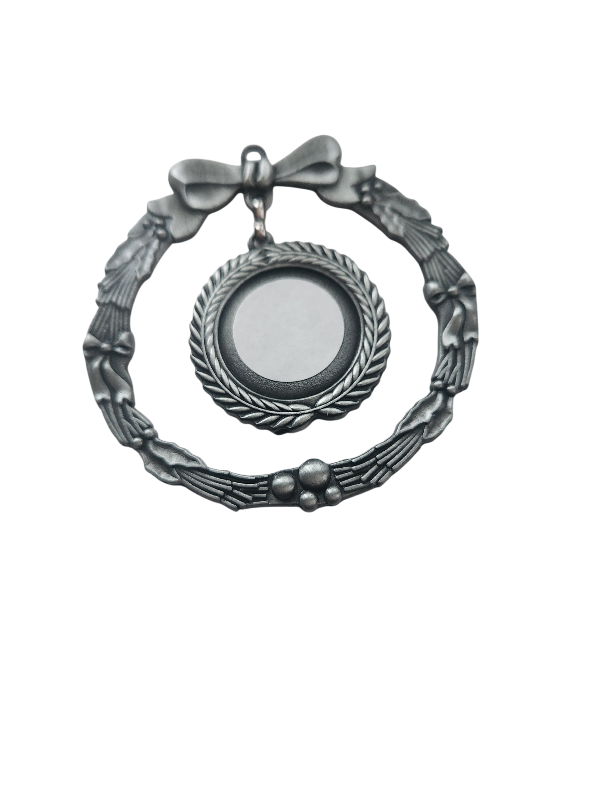 Personalised photo Wreath Tree Ornaments double sided