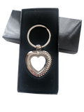 Personalised photo Metal Heart Keyring