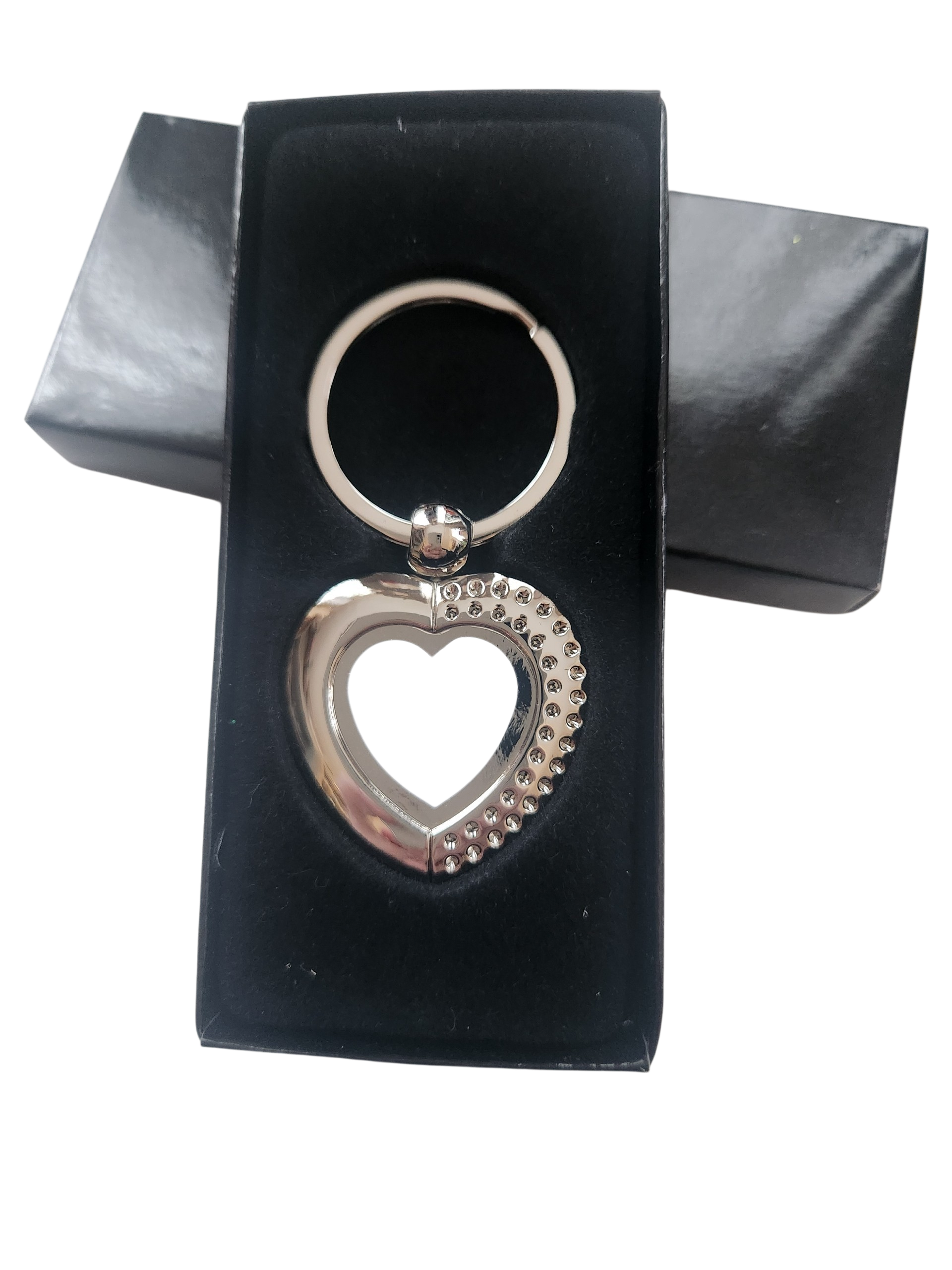 Personalised photo Metal Heart Keyring