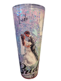 Stunning 40oz Snowglobe Bride Tumbler
