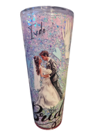 Stunning 40oz Snowglobe Bride Tumbler