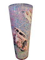 Stunning 40oz Snowglobe Bride Tumbler