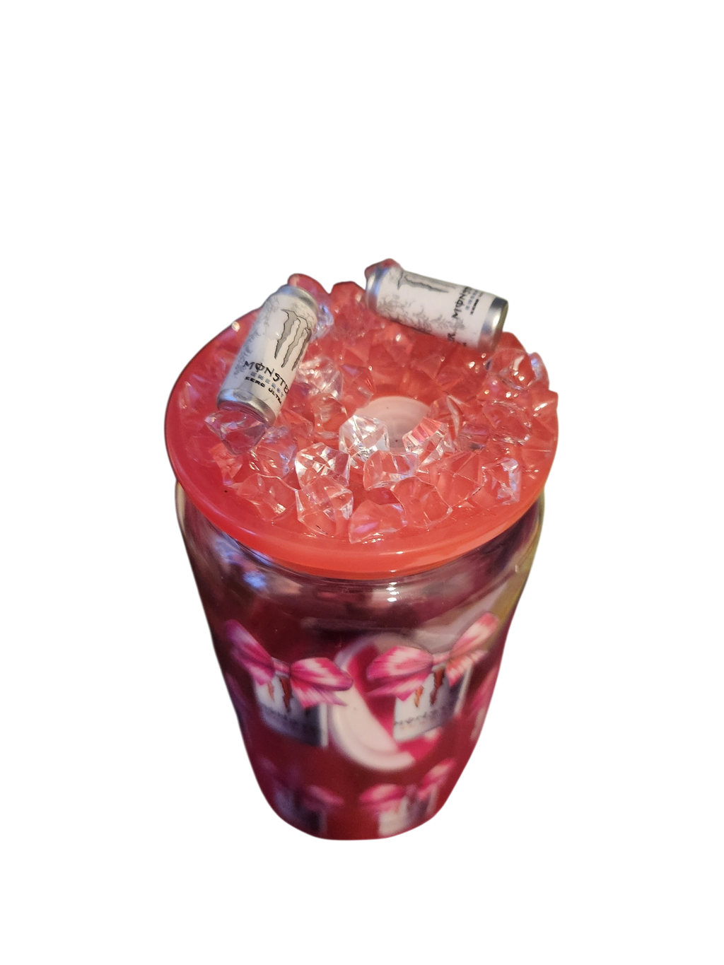 Pre Made 160z Monster Cup With Matching Keychain