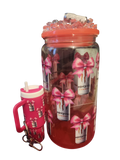 Pre Made 160z Monster Cup With Matching Keychain