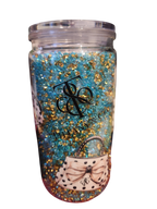 Pre Made T & CO Rhinestones 16oz cup