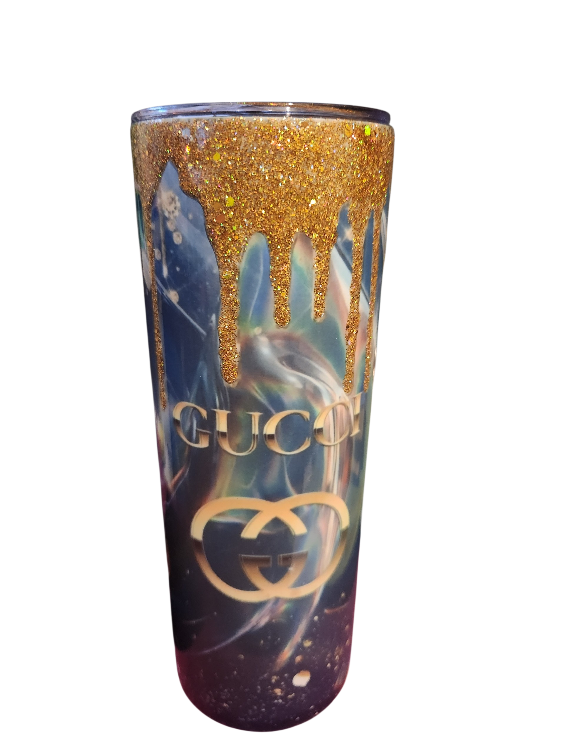 Pre Made 20oz Tumbler with Gold Drip