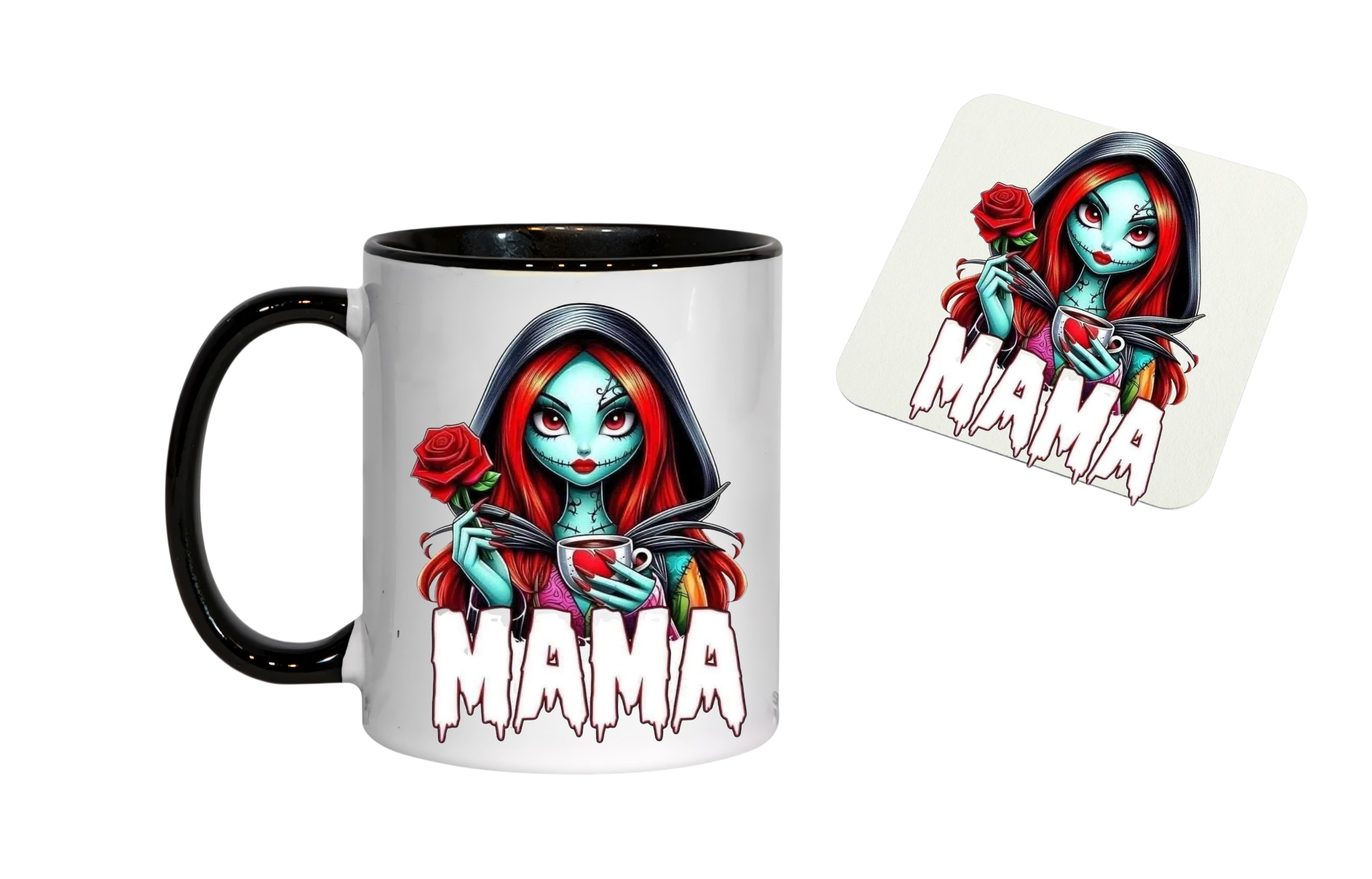 11oz Mama style Sally Mug & Coaster Set