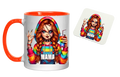 11oz Mama Style Chucky Mug & Coaster Set