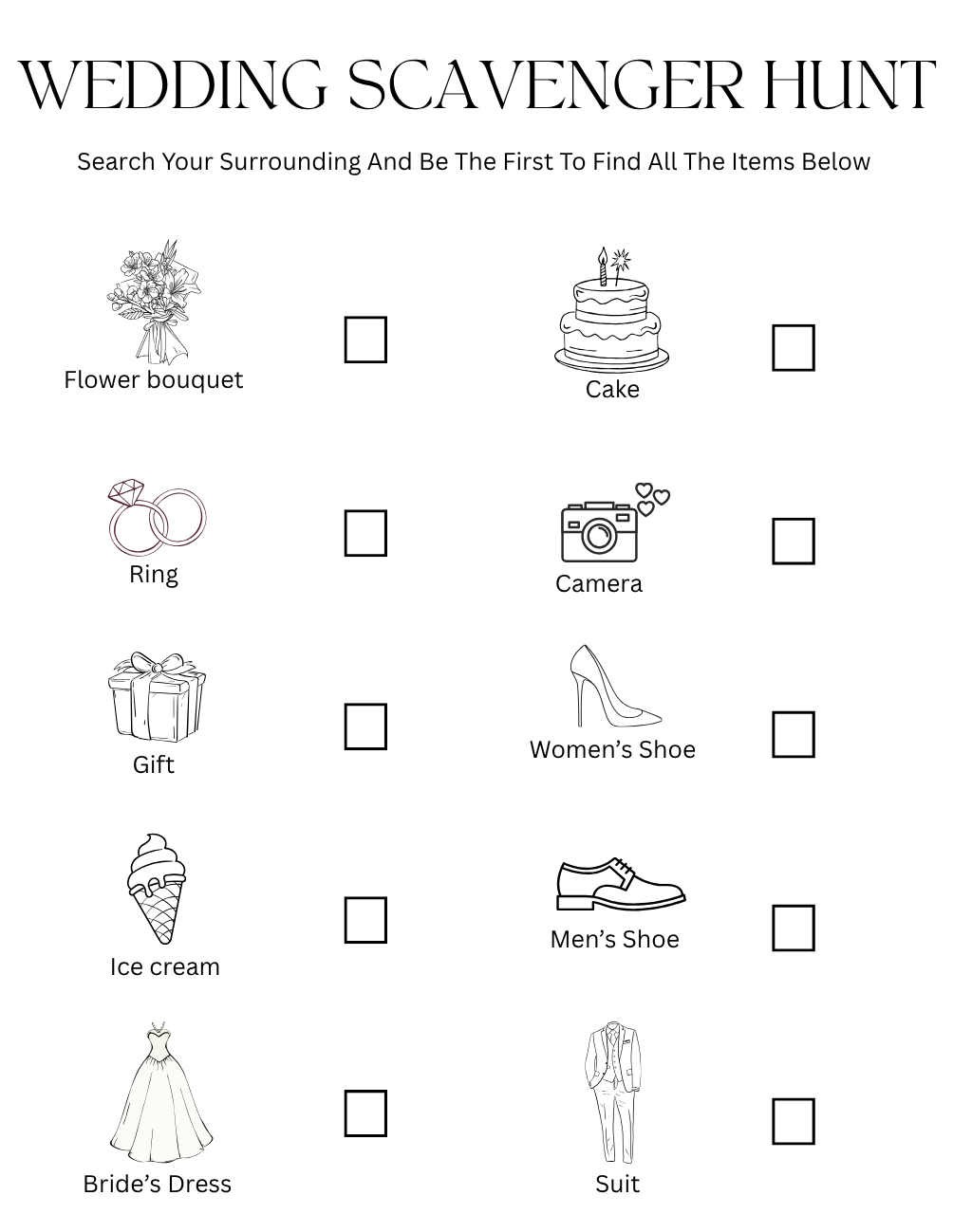 Wedding Activity Book