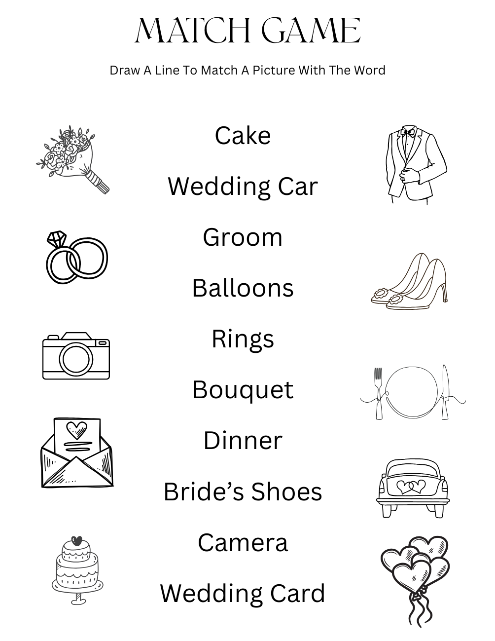 Wedding Activity Book