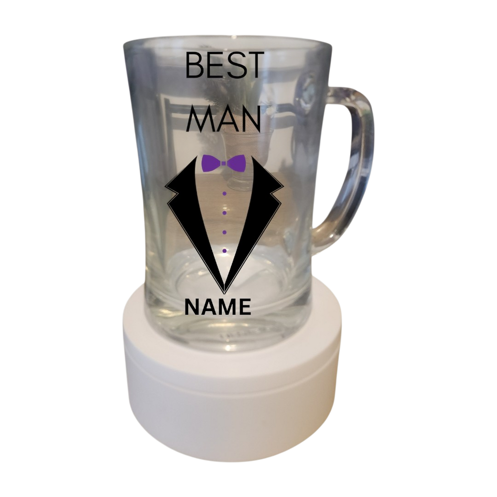 Personalised Groomsmen Beer Mugs