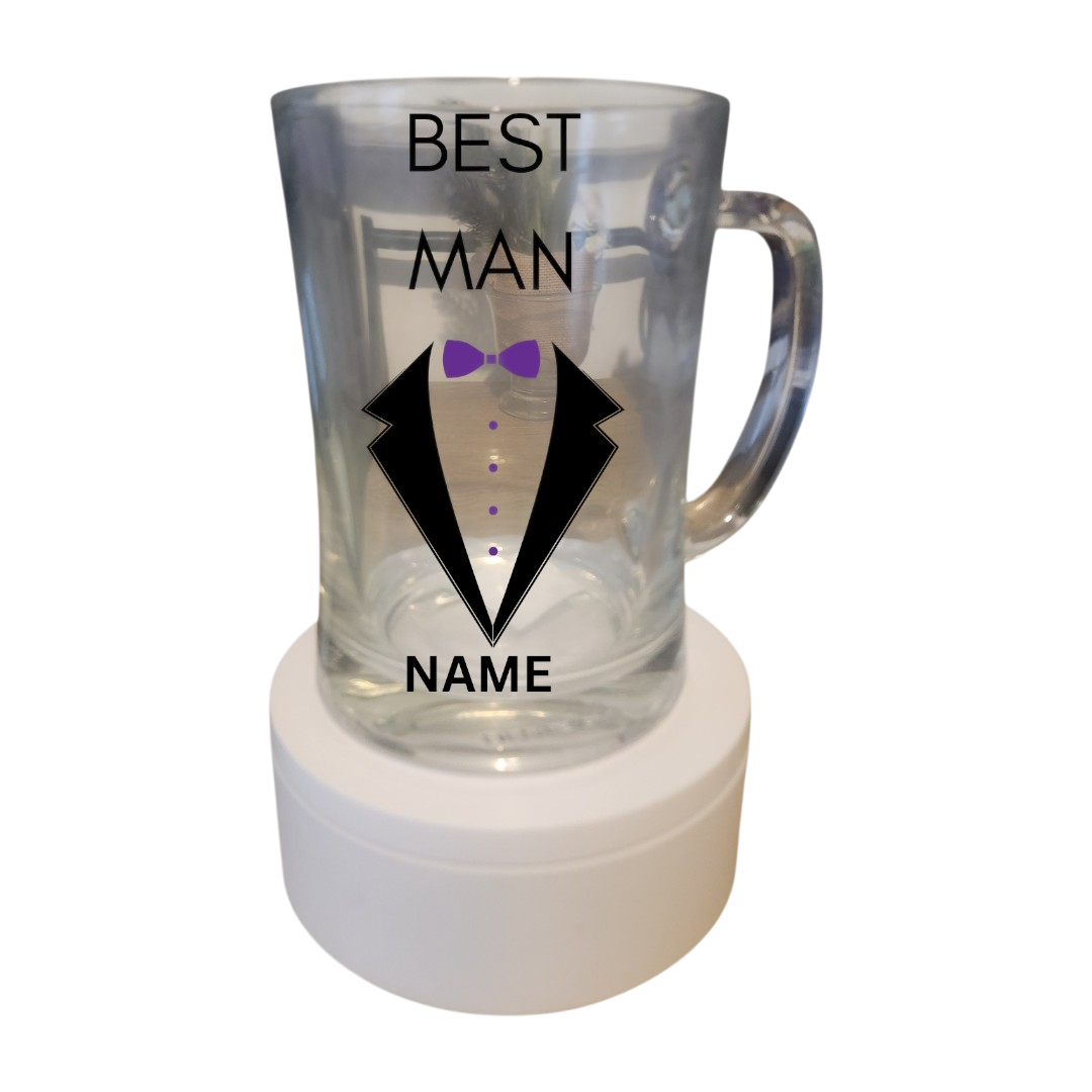 Personalised Groomsmen Beer Mugs