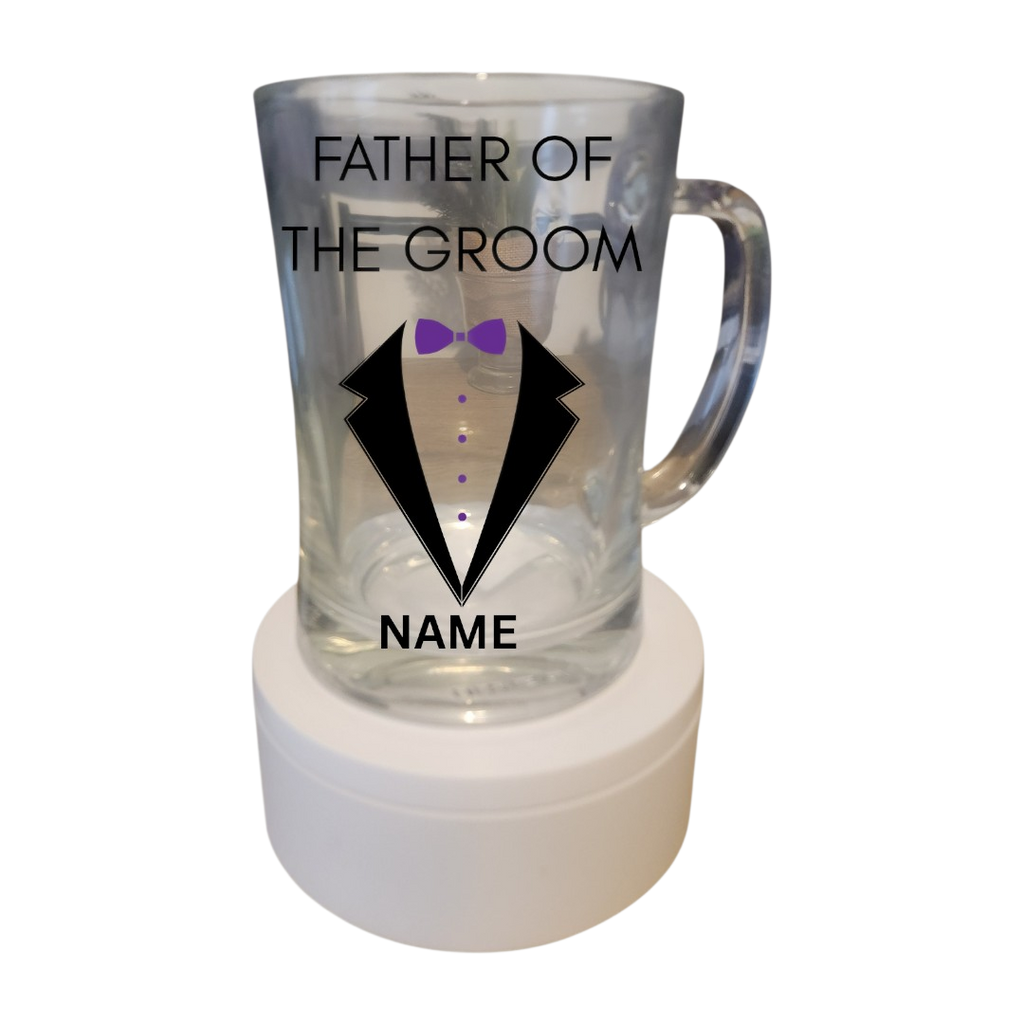 Personalised Groomsmen Beer Mugs