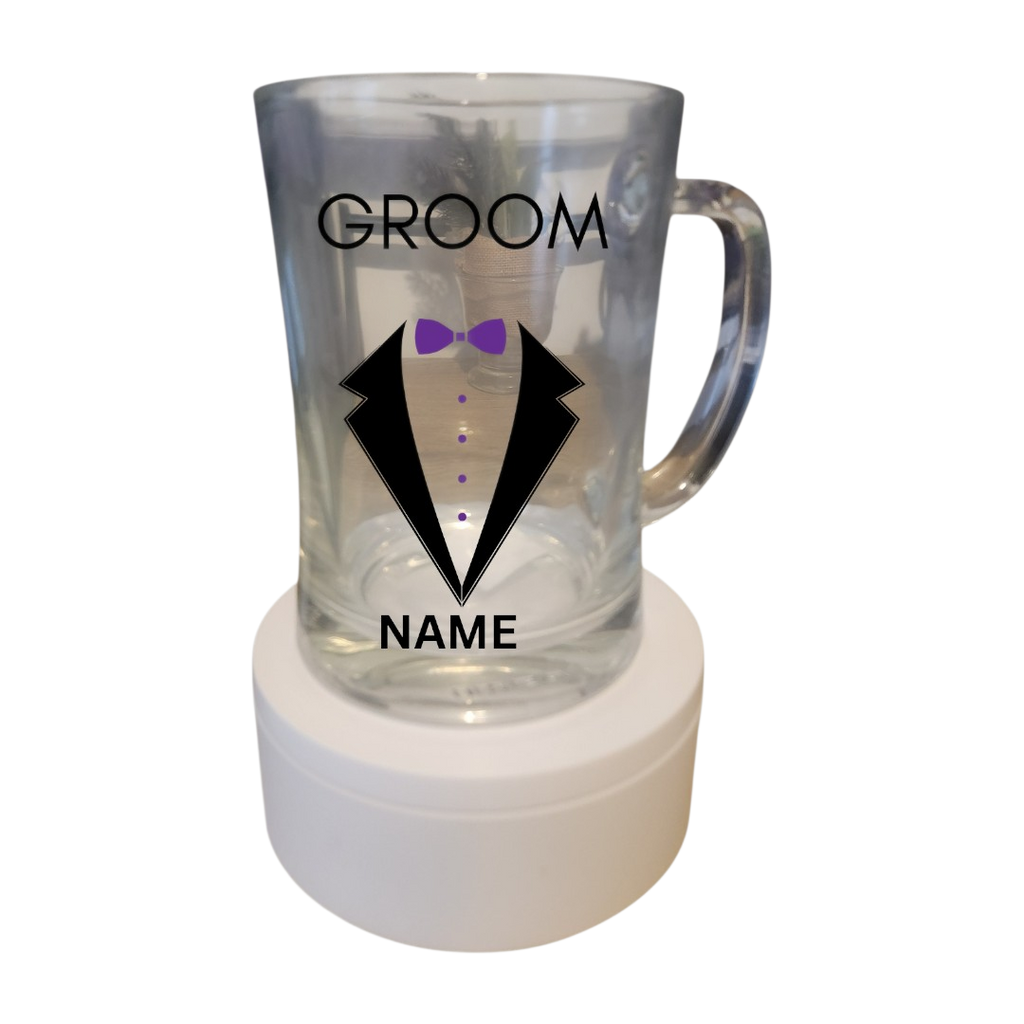 Personalised Groomsmen Beer Mugs