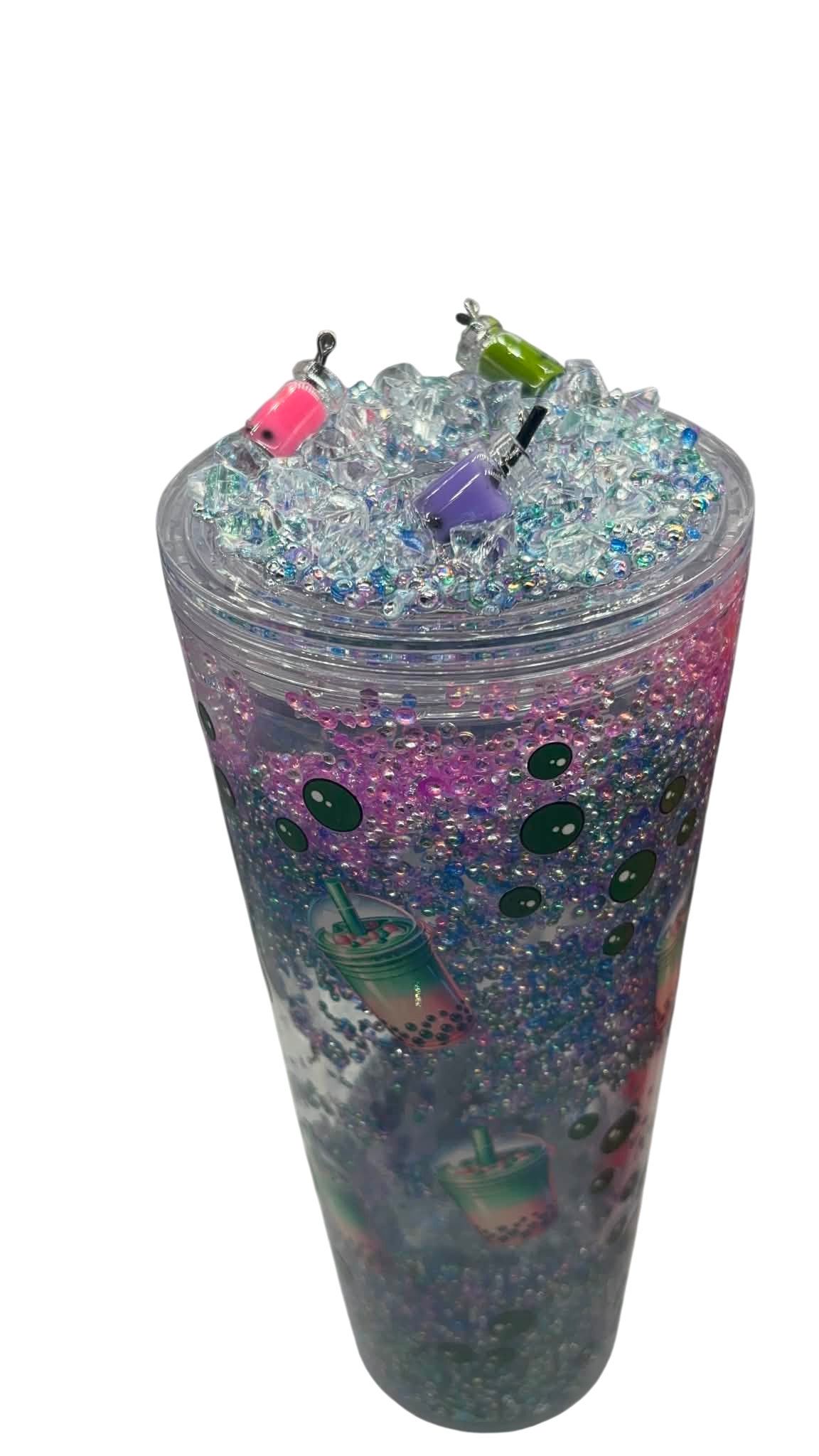 Pre Made 24oz Bubble Tea effect cup