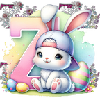 Easter Alphabets Premium DTF Heat Transfers-Ready to press