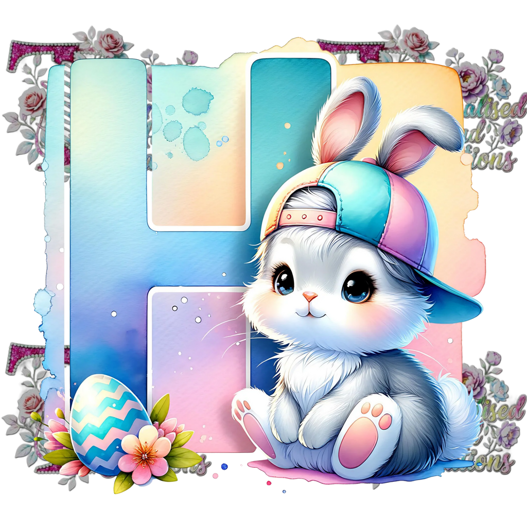 Easter Alphabets Premium DTF Heat Transfers-Ready to press