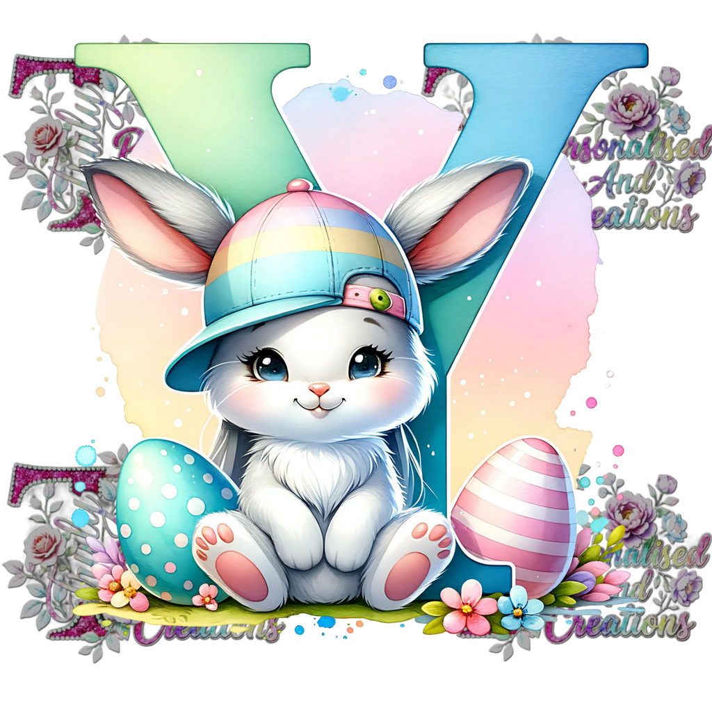 Easter Alphabets Premium DTF Heat Transfers-Ready to press