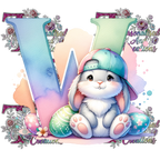 Easter Alphabets Premium DTF Heat Transfers-Ready to press