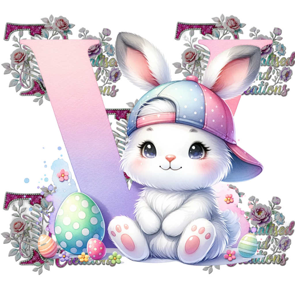 Easter Alphabets Premium DTF Heat Transfers-Ready to press
