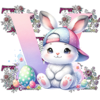 Easter Alphabets Premium DTF Heat Transfers-Ready to press