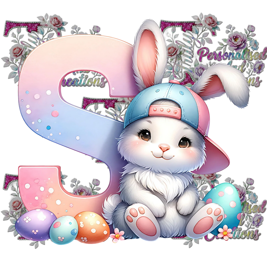 Easter Alphabets Premium DTF Heat Transfers-Ready to press