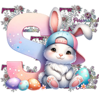 Easter Alphabets Premium DTF Heat Transfers-Ready to press