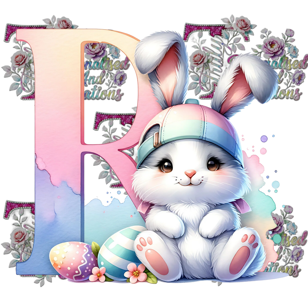 Easter Alphabets Premium DTF Heat Transfers-Ready to press