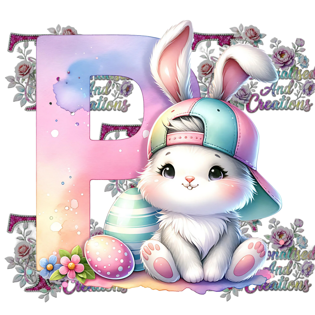 Easter Alphabets Premium DTF Heat Transfers-Ready to press