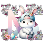 Easter Alphabets Premium DTF Heat Transfers-Ready to press