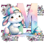 Easter Alphabets Premium DTF Heat Transfers-Ready to press
