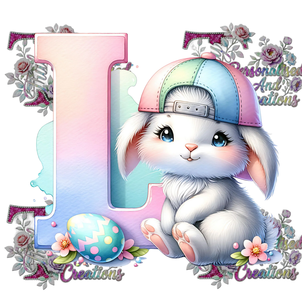 Easter Alphabets Premium DTF Heat Transfers-Ready to press