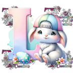 Easter Alphabets Premium DTF Heat Transfers-Ready to press