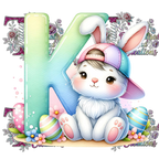 Easter Alphabets Premium DTF Heat Transfers-Ready to press