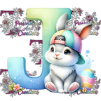 Easter Alphabets Premium DTF Heat Transfers-Ready to press
