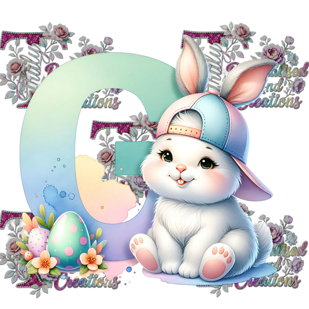 Easter Alphabets Premium DTF Heat Transfers-Ready to press