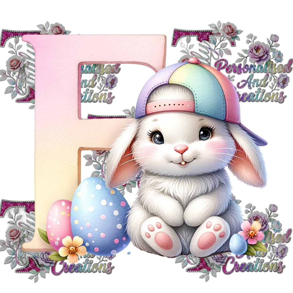 Easter Alphabets Premium DTF Heat Transfers-Ready to press
