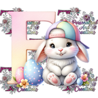 Easter Alphabets Premium DTF Heat Transfers-Ready to press