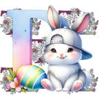 Easter Alphabets Premium DTF Heat Transfers-Ready to press