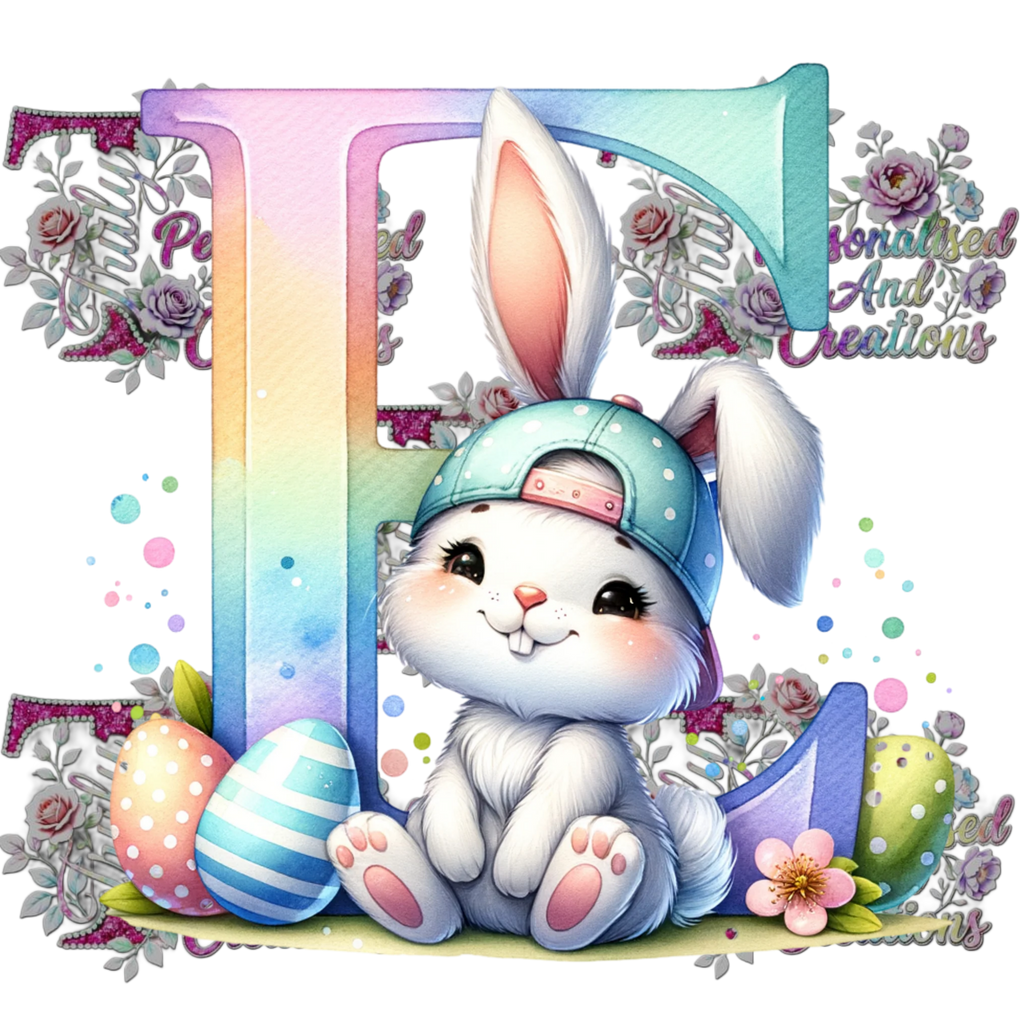 Easter Alphabets Premium DTF Heat Transfers-Ready to press