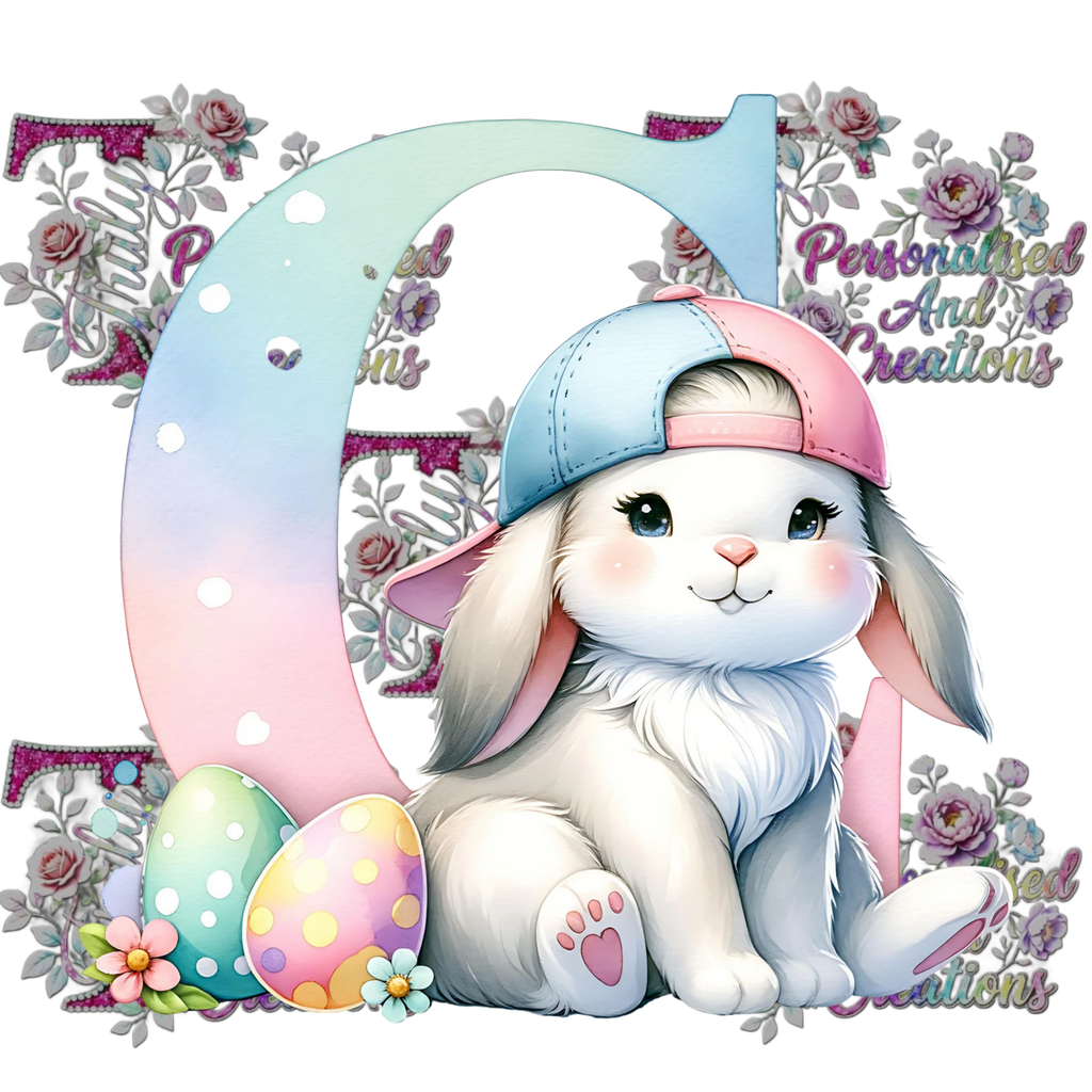 Easter Alphabets Premium DTF Heat Transfers-Ready to press