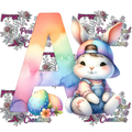 Easter Alphabets Premium DTF Heat Transfers-Ready to press