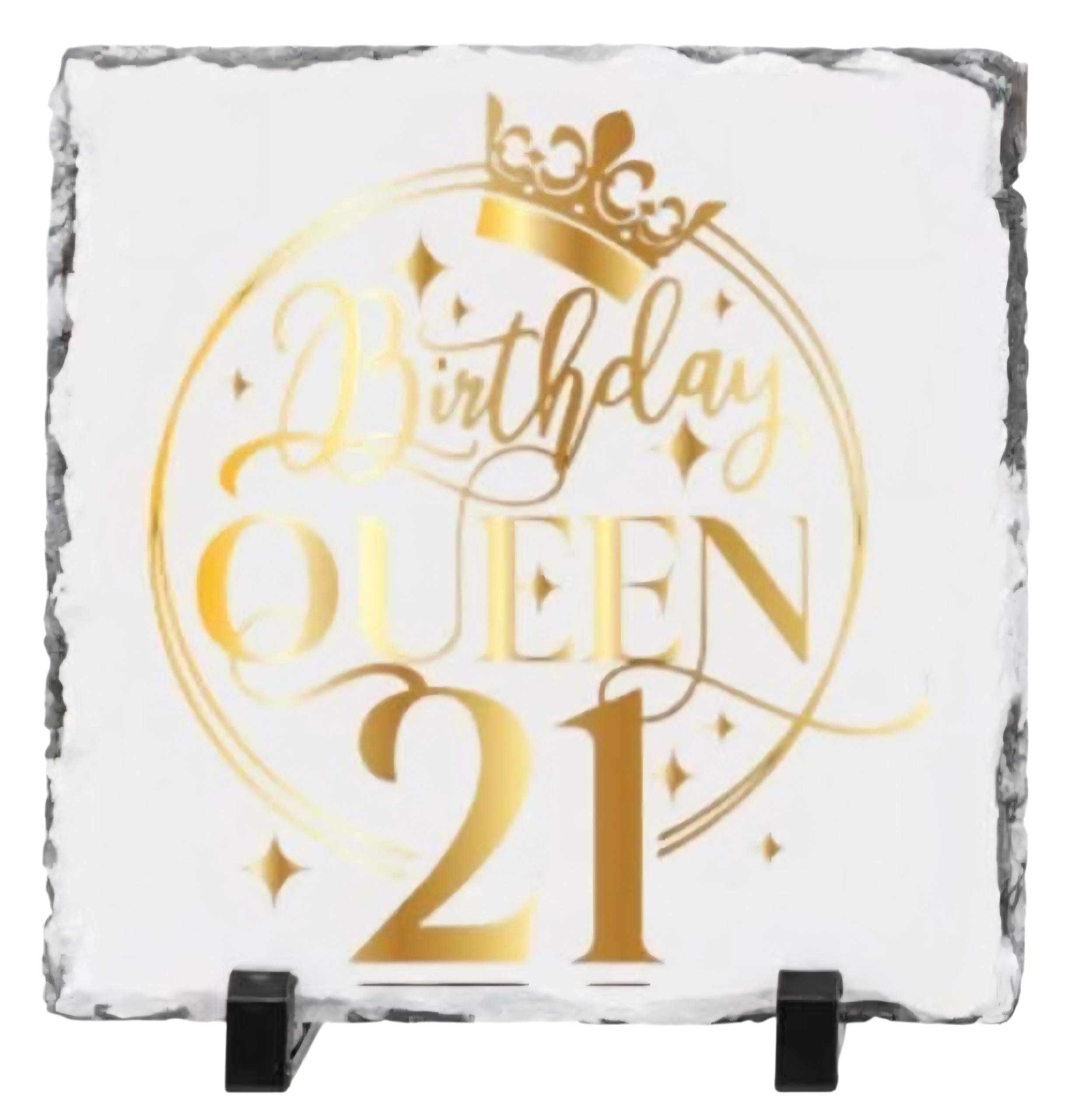 Premium 21st Birthday photo Slate