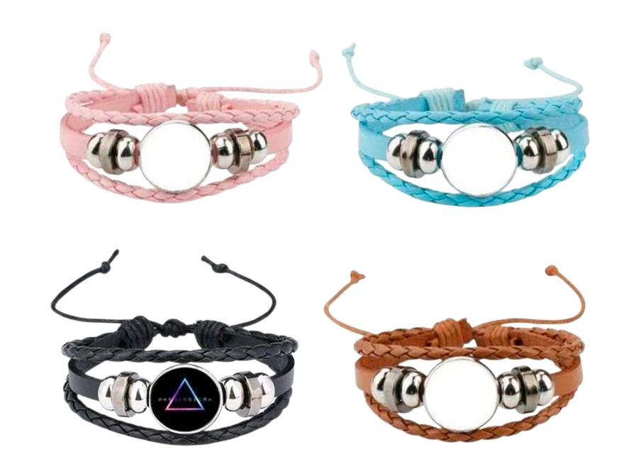 Premium Leather Sublimation Bracelet