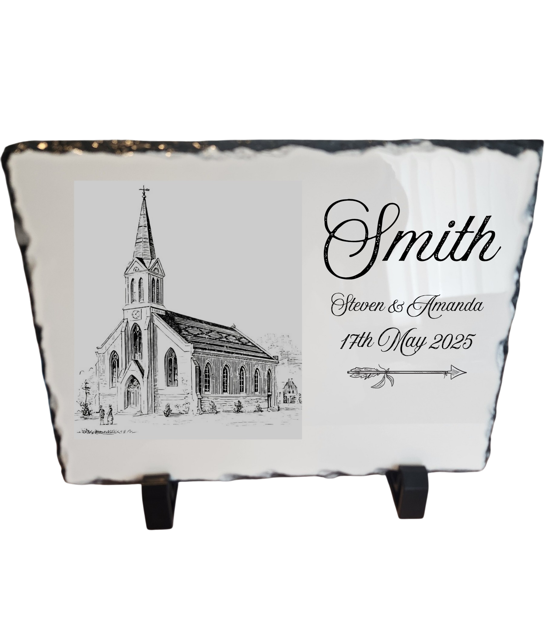 Wedding Personalised Photo Slate