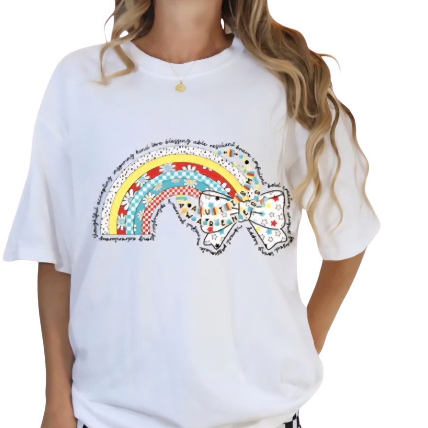Premium Clear Screen Glitter Transfer - ready to press Autism awareness