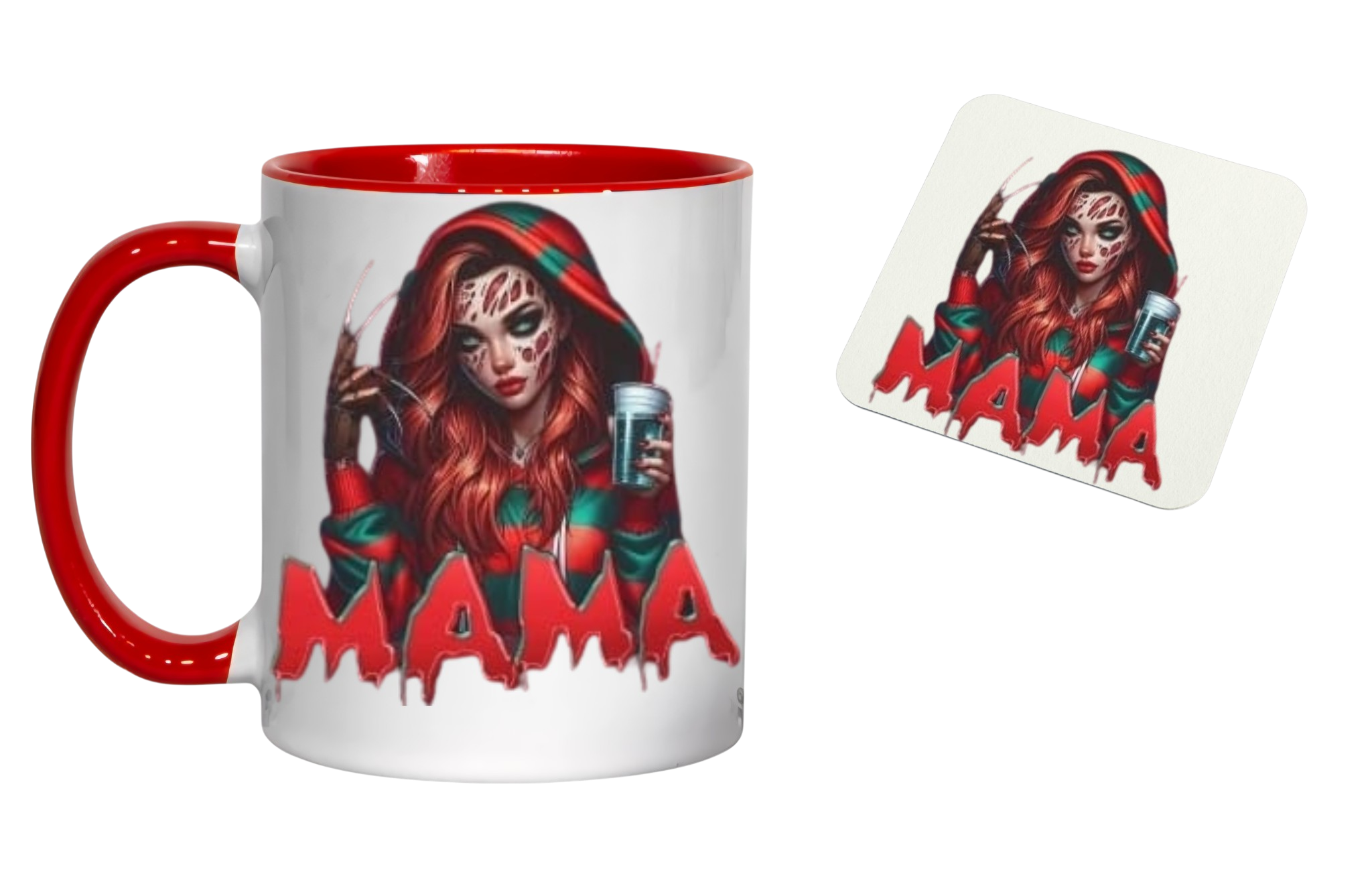 11oz Mama Style Freddie Mug & Coaster Set