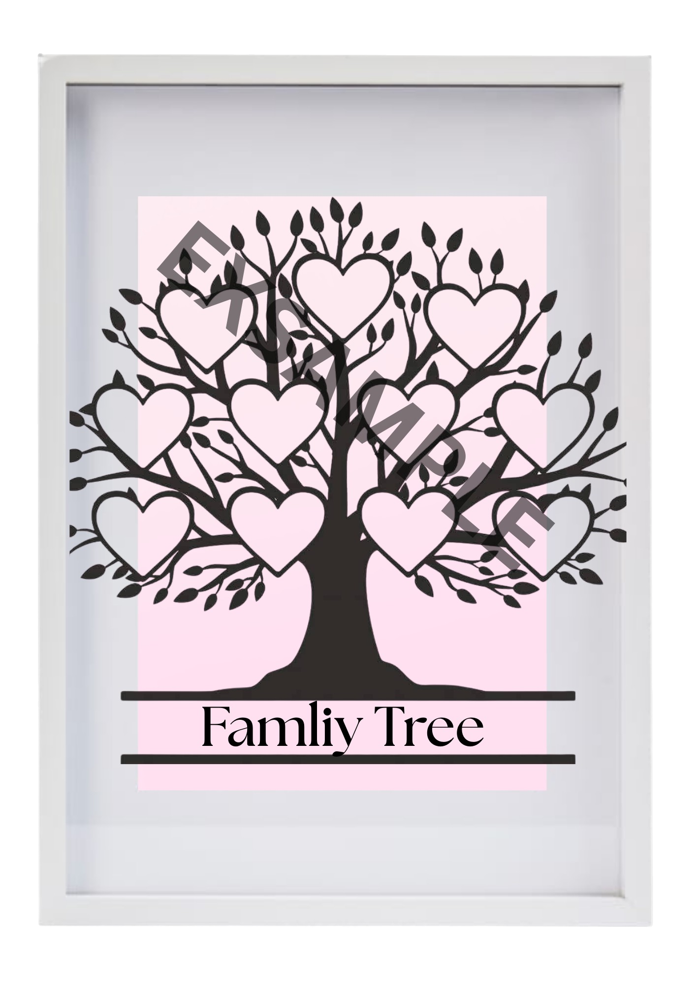 Family Tree on Picture frame